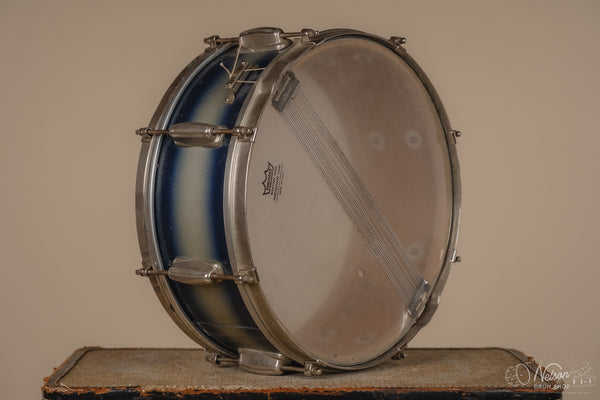 1960's Slingerland 'Student Model' in Blue & Silver Duco - 5.5x14