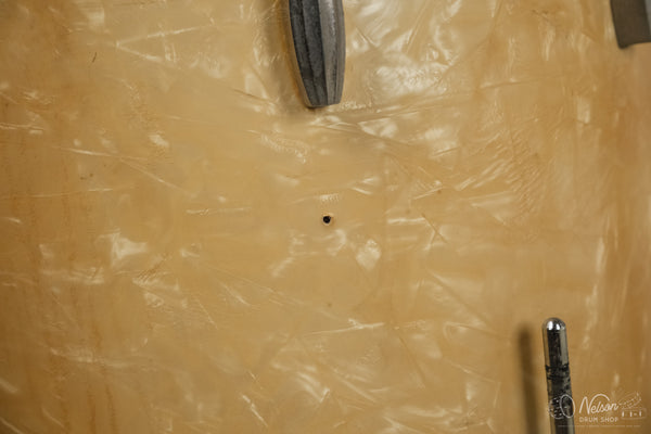 1940s/50s Slingerland 'Gene Krupa Deluxe Radio King' in White Marine Pearl - 14x24, 16x16, 9x13