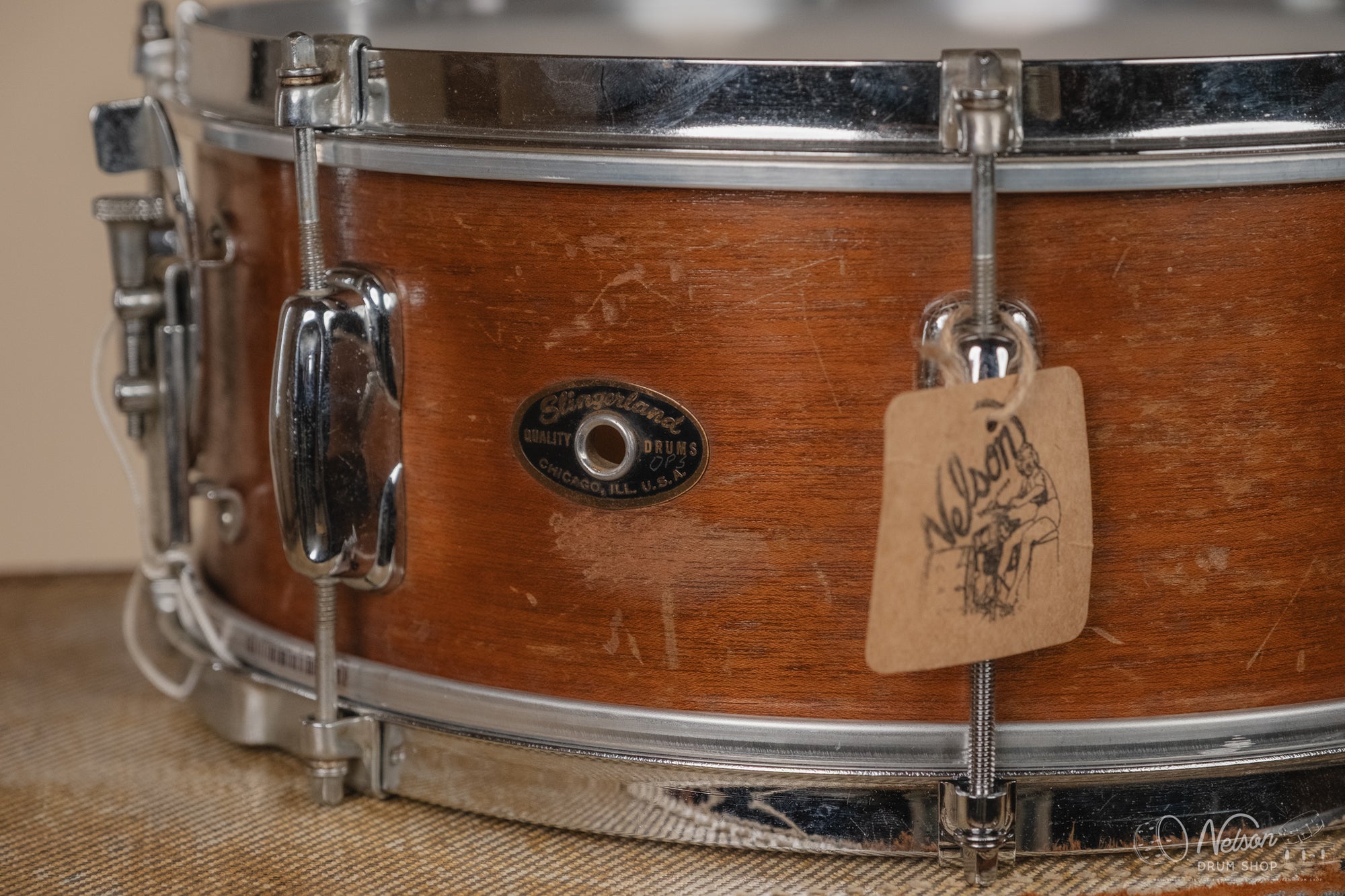 1960's Slingerland 'Student Model' in Mahogany - 5.5x14