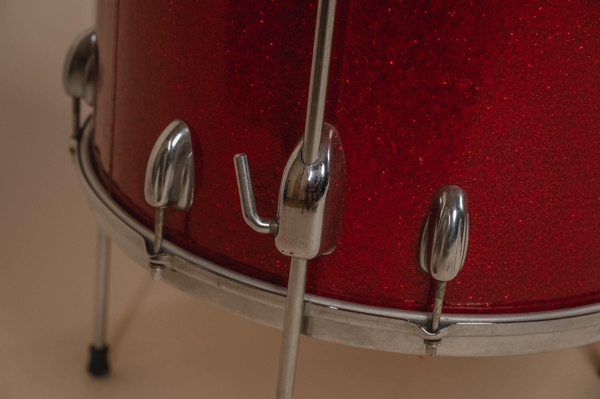 1966 Slingerland 'Modern Solo Outfit' No. 2RN in Red Sparkle -  8x12, 16x16, 14x20
