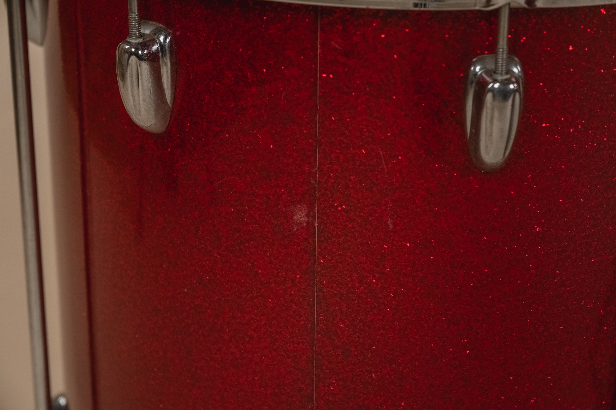 1966 Slingerland 'Modern Solo Outfit' No. 2RN in Red Sparkle -  8x12, 16x16, 14x20