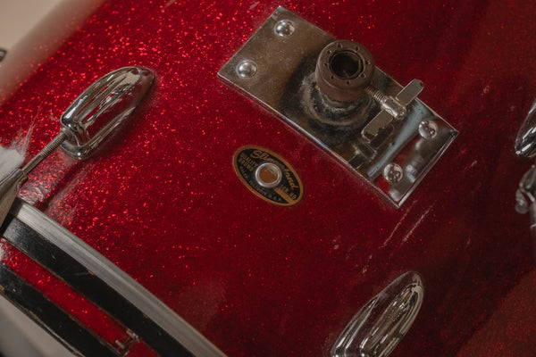 1966 Slingerland 'Modern Solo Outfit' No. 2RN in Red Sparkle -  8x12, 16x16, 14x20