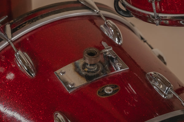 1966 Slingerland 'Modern Solo Outfit' No. 2RN in Red Sparkle -  8x12, 16x16, 14x20