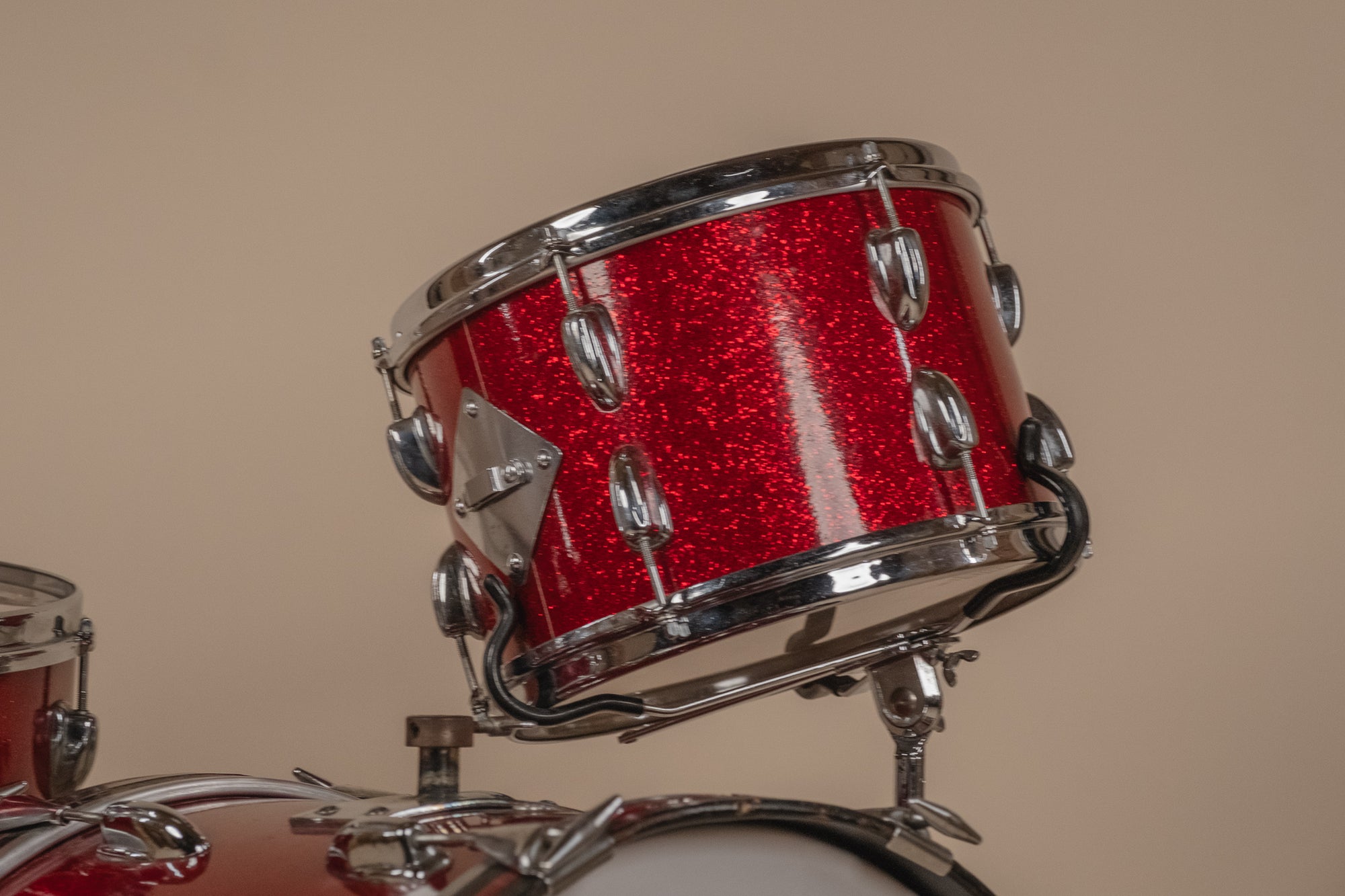 1966 Slingerland 'Modern Solo Outfit' No. 2RN in Red Sparkle -  8x12, 16x16, 14x20