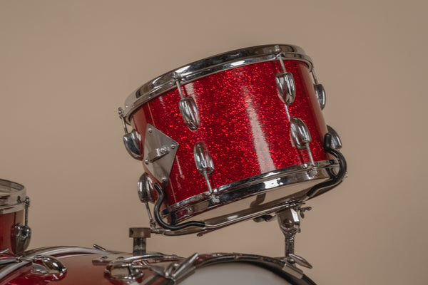1966 Slingerland 'Modern Solo Outfit' No. 2RN in Red Sparkle -  8x12, 16x16, 14x20