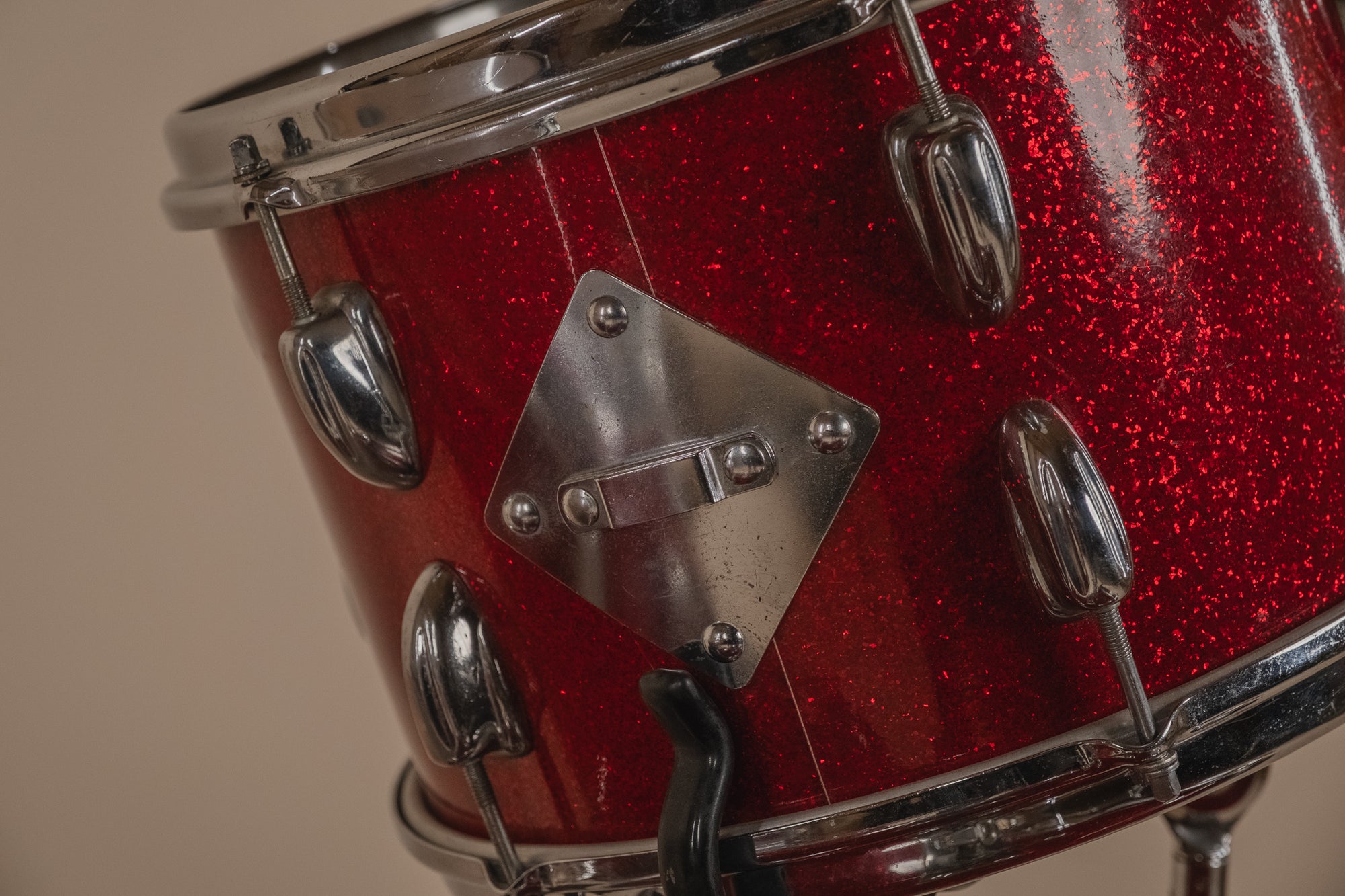 1966 Slingerland 'Modern Solo Outfit' No. 2RN in Red Sparkle -  8x12, 16x16, 14x20