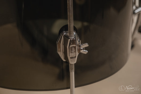 Late 1970s Ludwig Power Concert Kit in Smoke Vistalite - 16x24, 15x16, 16x18