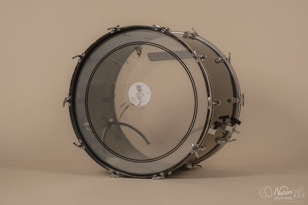 Late 1970s Ludwig Power Concert Kit in Smoke Vistalite - 16x24, 15x16, 16x18