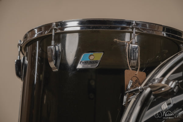 Late 1970s Ludwig Power Concert Kit in Smoke Vistalite - 16x24, 15x16, 16x18