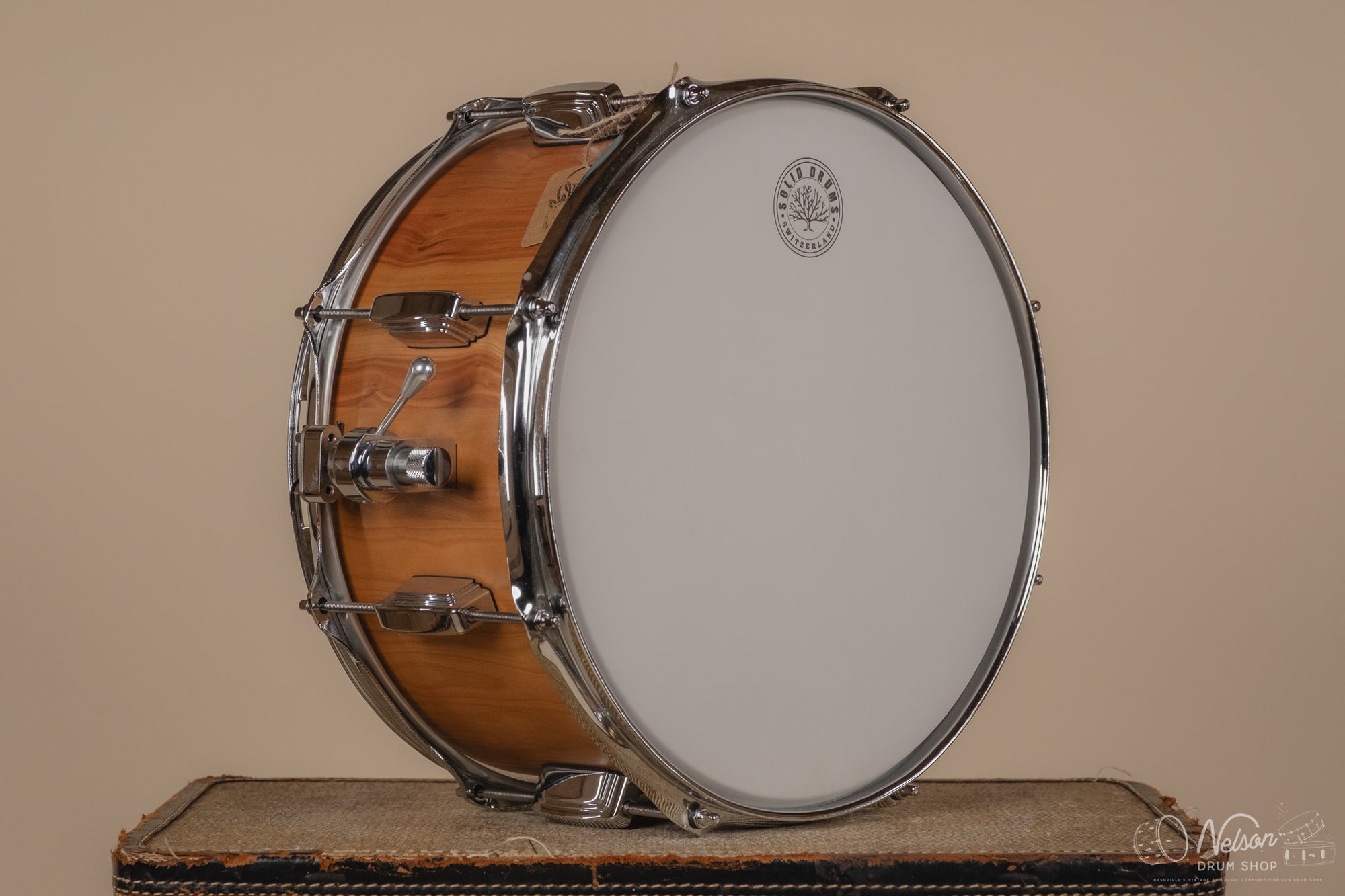 Used Solid Drums Switzerland European Plum Stave - 7x14