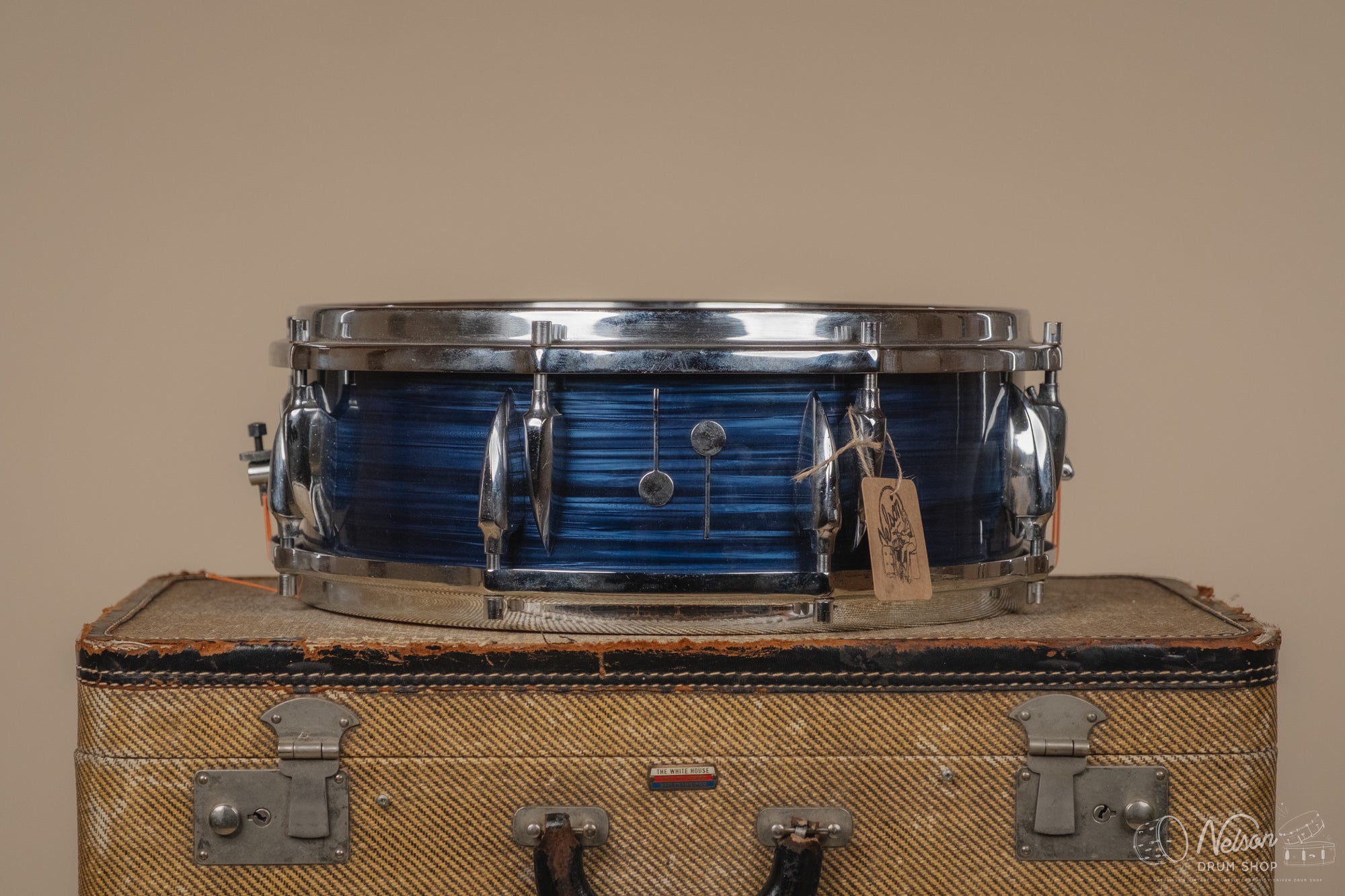 1960s Sonor 'D471' Teardrop in Royal Blue Marble - 5x14