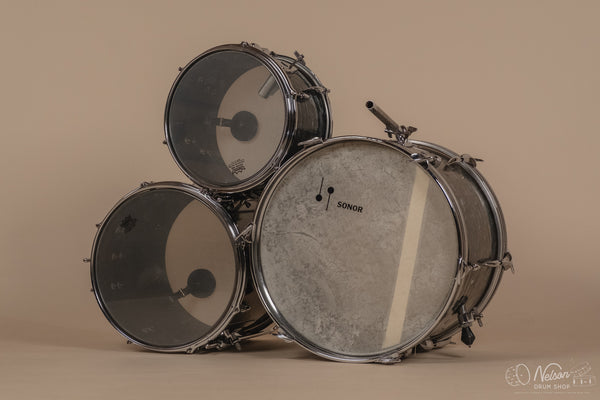 1960's Sonor Teardrop Be Bop Kit in Slate Pearl - 12x18, 14x14, 8x12