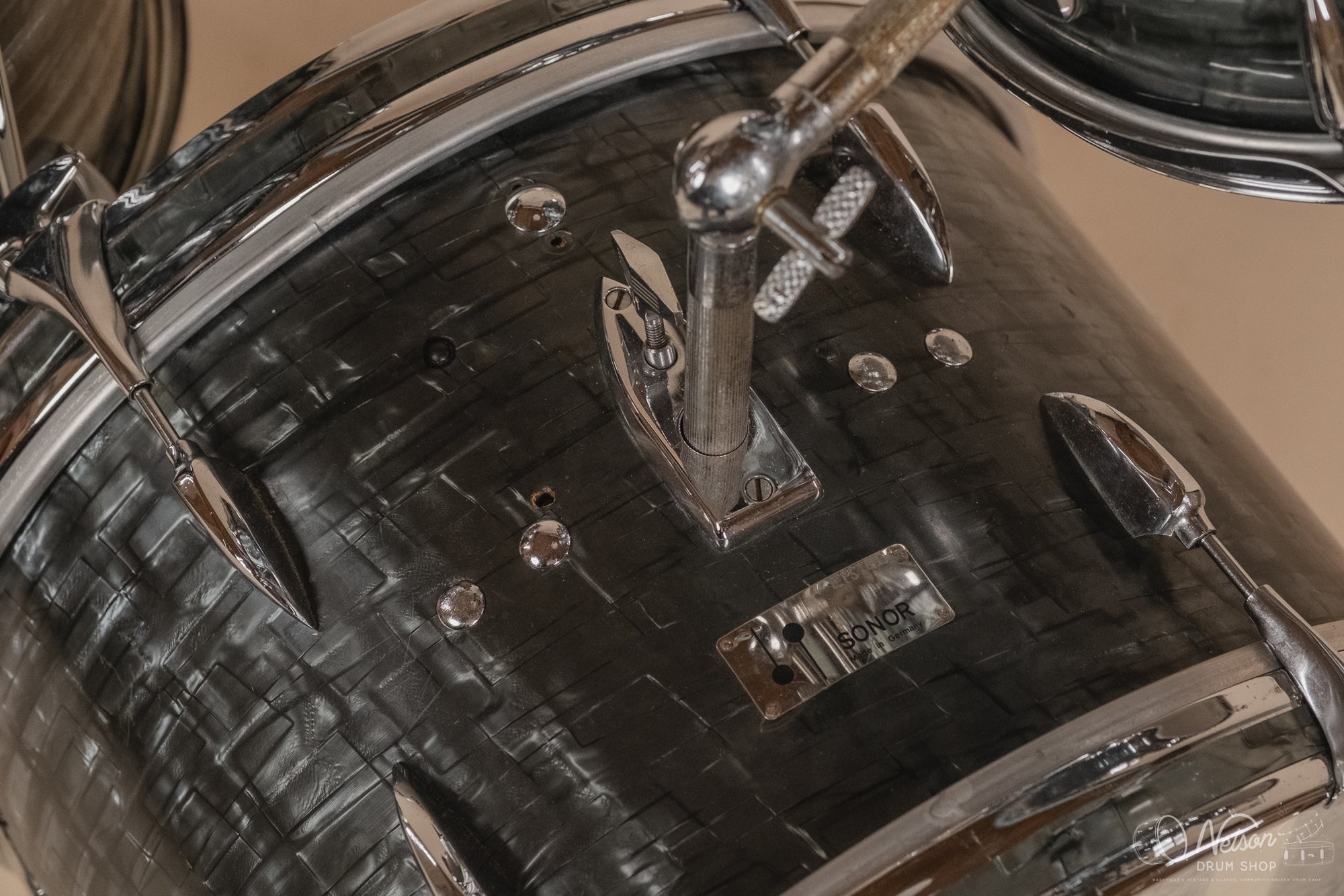 1960's Sonor Teardrop Be Bop Kit in Slate Pearl - 12x18, 14x14, 8x12