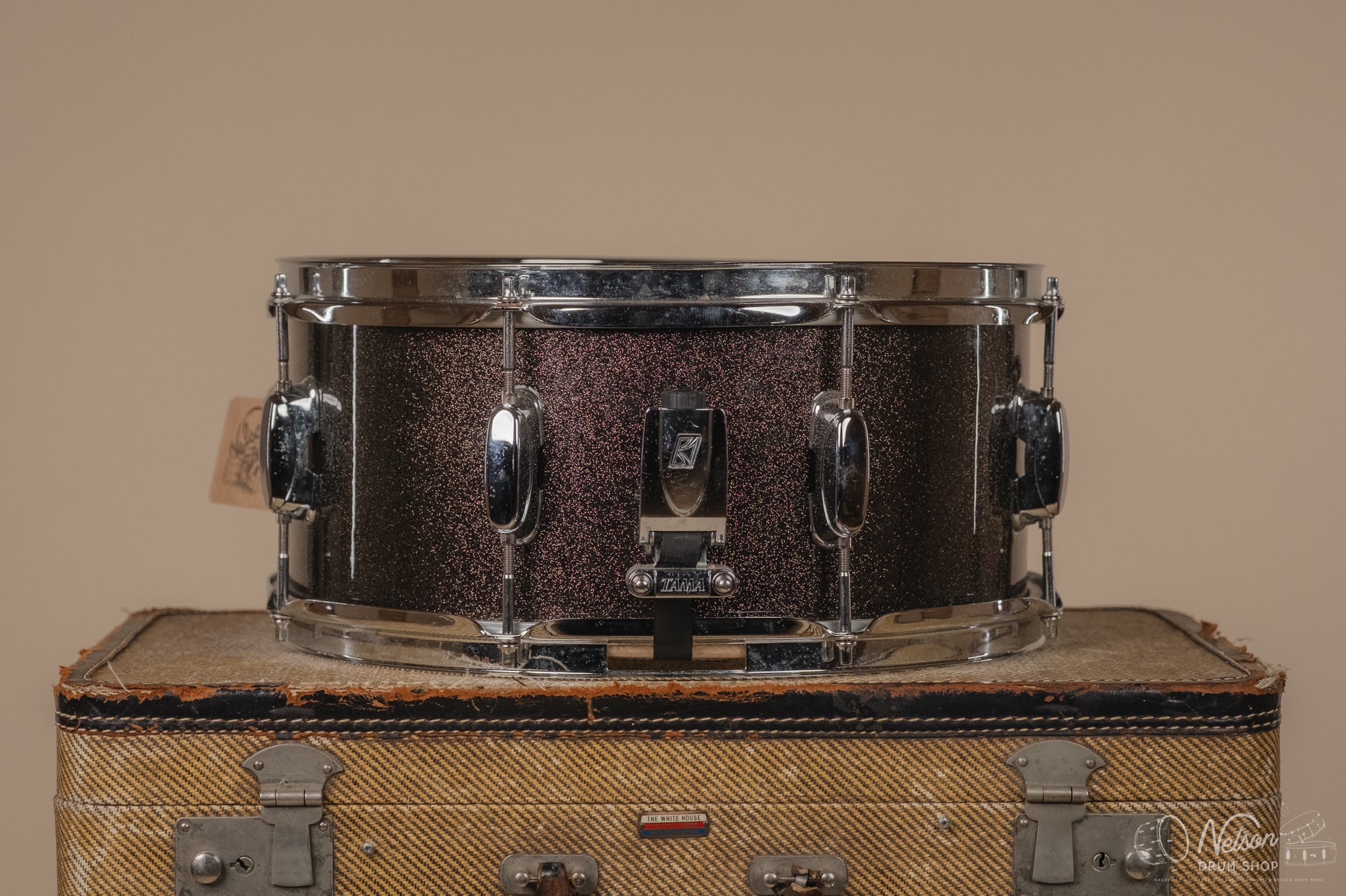 Used Tama 'Superstar' in Black Sparkle - 6.5x14