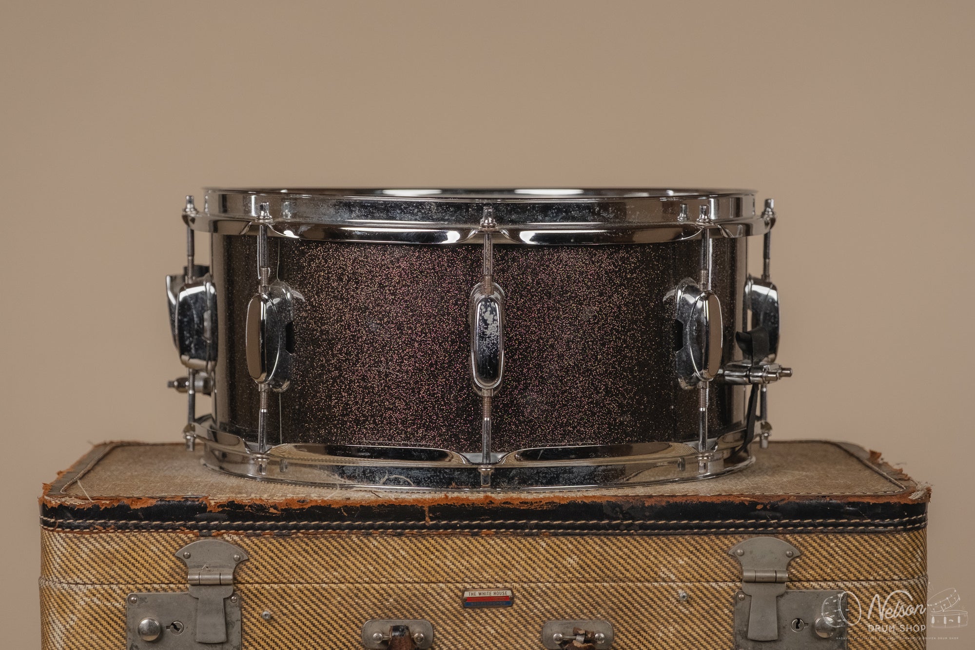 Used Tama 'Superstar' in Black Sparkle - 6.5x14