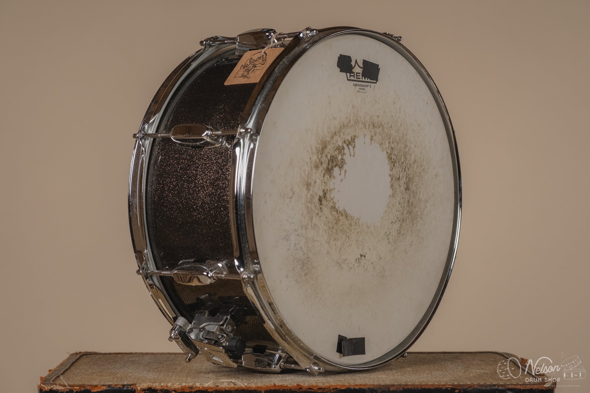 Used Tama 'Superstar' in Black Sparkle - 6.5x14