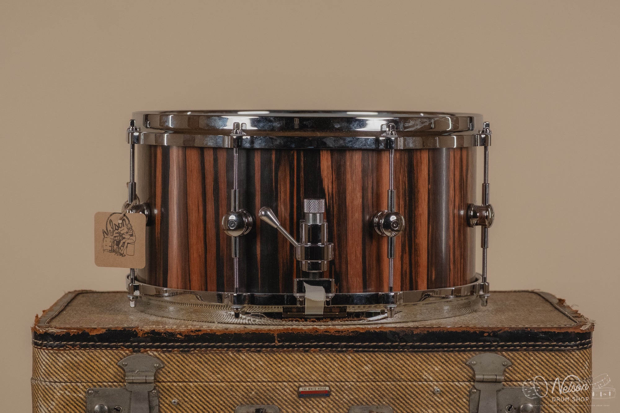 Used Sugar Percussion Macassar Ebony in Natural Oil - 7x14