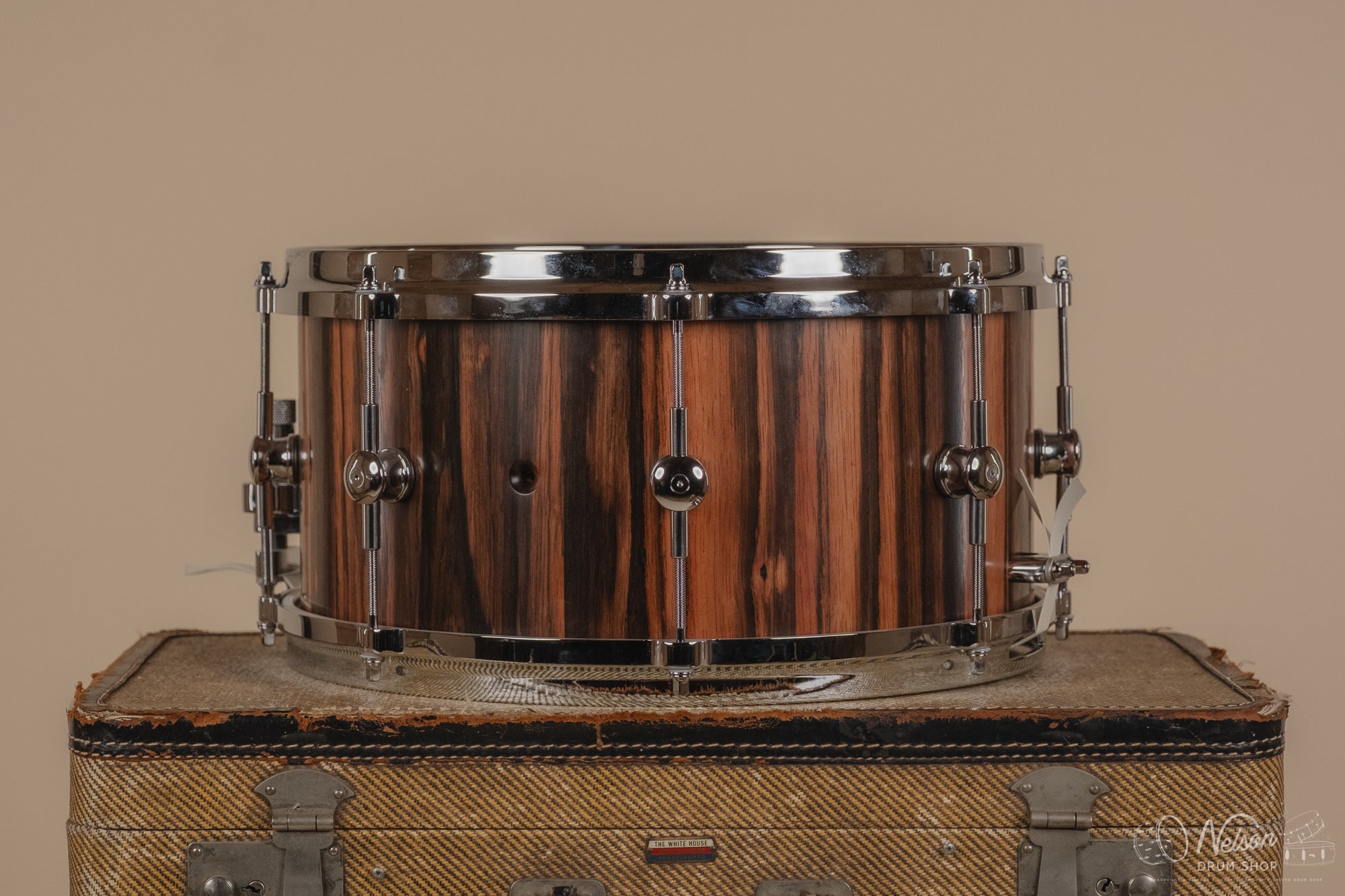 Used Sugar Percussion Macassar Ebony in Natural Oil - 7x14
