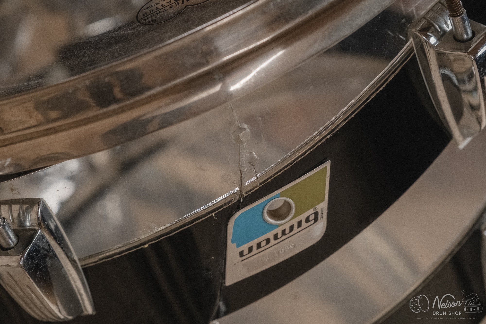 1970s Ludwig Vistalite Pattern C in Smoke/Clear - 14x24, 16x16, 10x14, 9x13