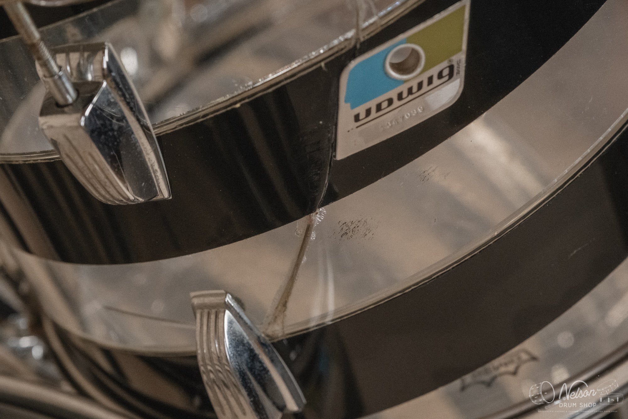 1970s Ludwig Vistalite Pattern C in Smoke/Clear - 14x24, 16x16, 10x14, 9x13