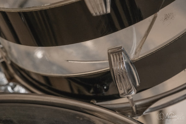 1970s Ludwig Vistalite Pattern C in Smoke/Clear - 14x24, 16x16, 10x14, 9x13