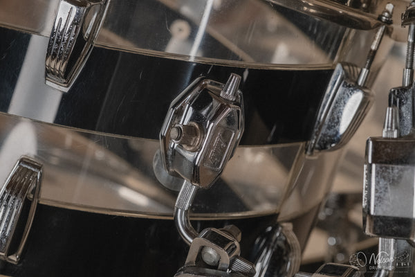 1970s Ludwig Vistalite Pattern C in Smoke/Clear - 14x24, 16x16, 10x14, 9x13