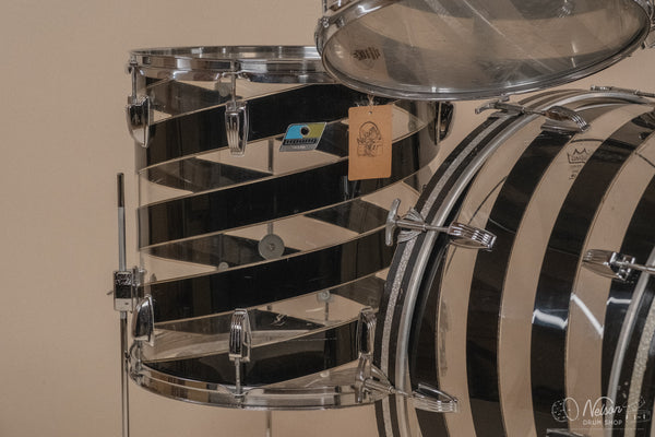 1970s Ludwig Vistalite Pattern C in Smoke/Clear - 14x24, 16x16, 10x14, 9x13