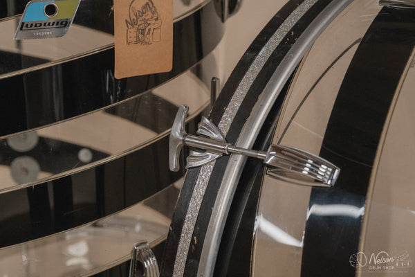 1970s Ludwig Vistalite Pattern C in Smoke/Clear - 14x24, 16x16, 10x14, 9x13