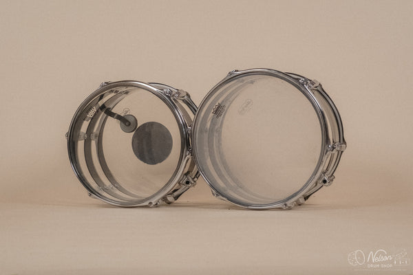 1970s Ludwig Vistalite Pattern C in Smoke/Clear - 14x24, 16x16, 10x14, 9x13