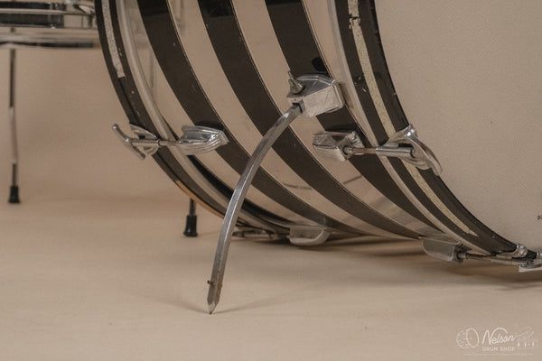 1970s Ludwig Vistalite Pattern C in Smoke/Clear - 14x24, 16x16, 10x14, 9x13