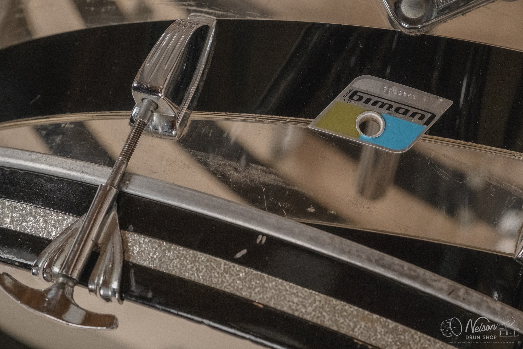 1970s Ludwig Vistalite Pattern C in Smoke/Clear - 14x24, 16x16, 10x14, 9x13