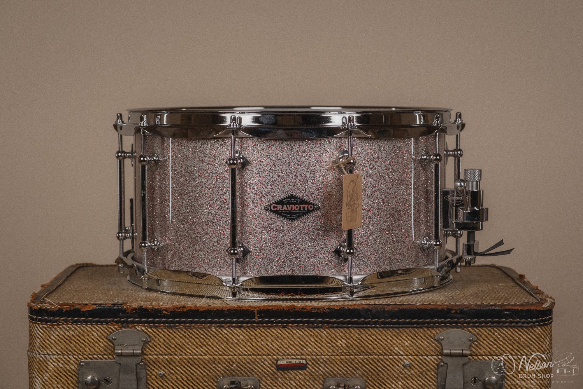 Craviotto Custom Shop Maple in Peacock Sparkle - 7x14
