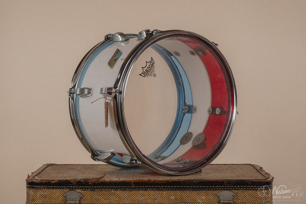 1970s Ludwig Vistalite Pattern D Bicentennial Red/White/Blue - 8x12