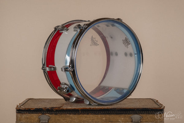 1970s Ludwig Vistalite Pattern D Bicentennial Red/White/Blue - 8x12