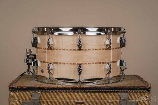 Craviotto Custom Shop Maple w/ Double Walnut Inlays - 8x14