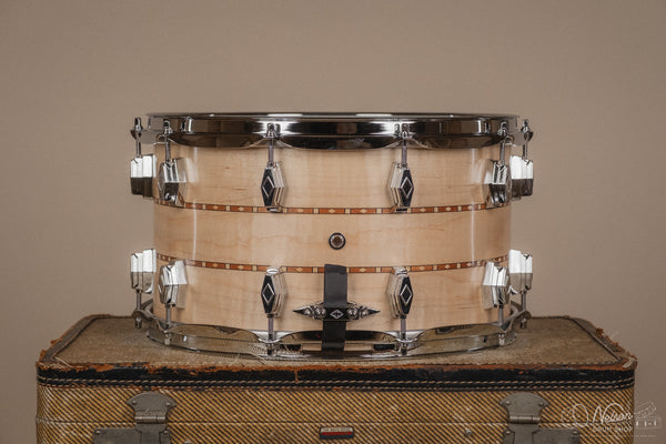 Craviotto Custom Shop Maple w/ Double Walnut Inlays - 8x14