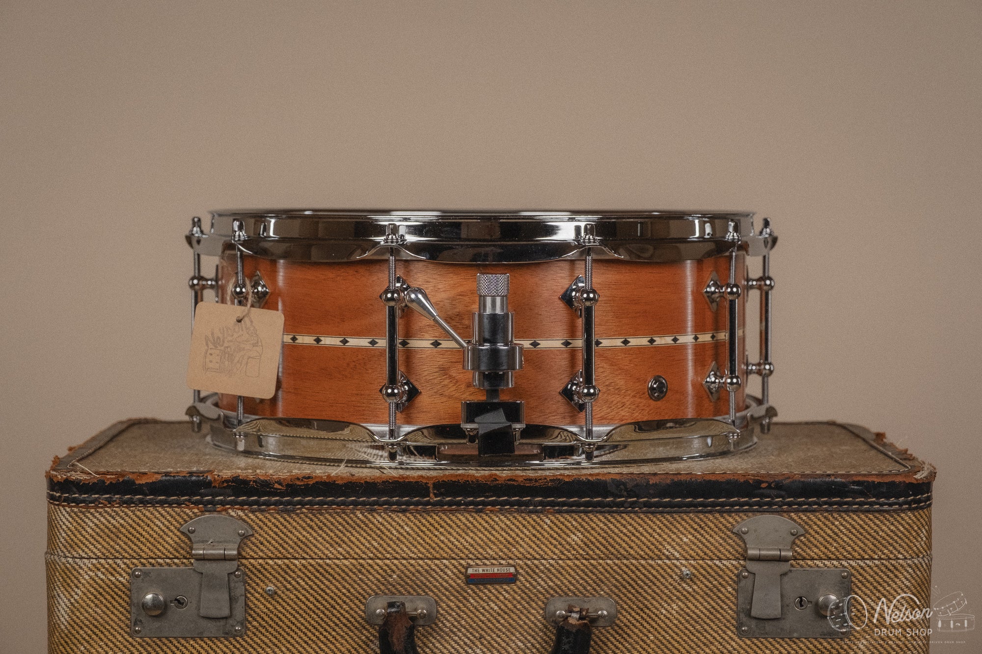 Craviotto Custom Shop  Mahogany w/ Maple Inlay - 5.5x14