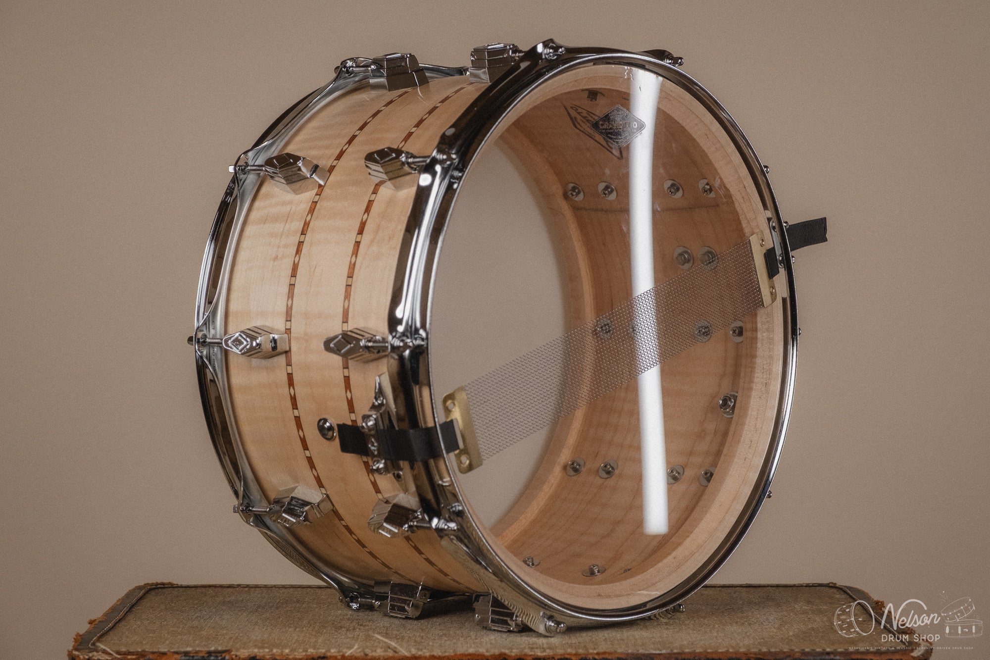 Craviotto Custom Shop Maple w/ Double Walnut Inlays - 8x14