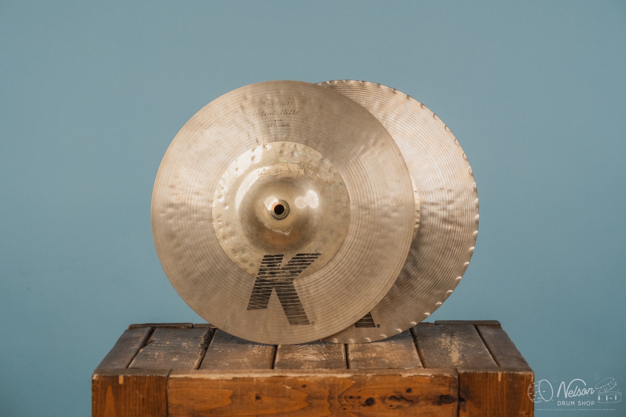 Used Zildjian K Custom Hybrid Hi-Hats - 13 1/4"
