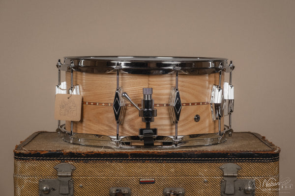 Craviotto Custom Shop Ash w/ Walnut Inlay - 6.5x14