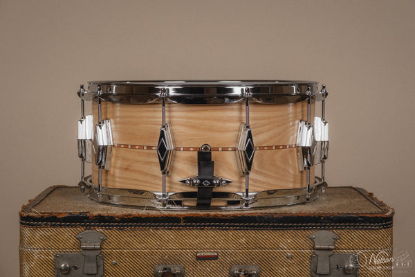 Craviotto Custom Shop Ash w/ Walnut Inlay - 6.5x14