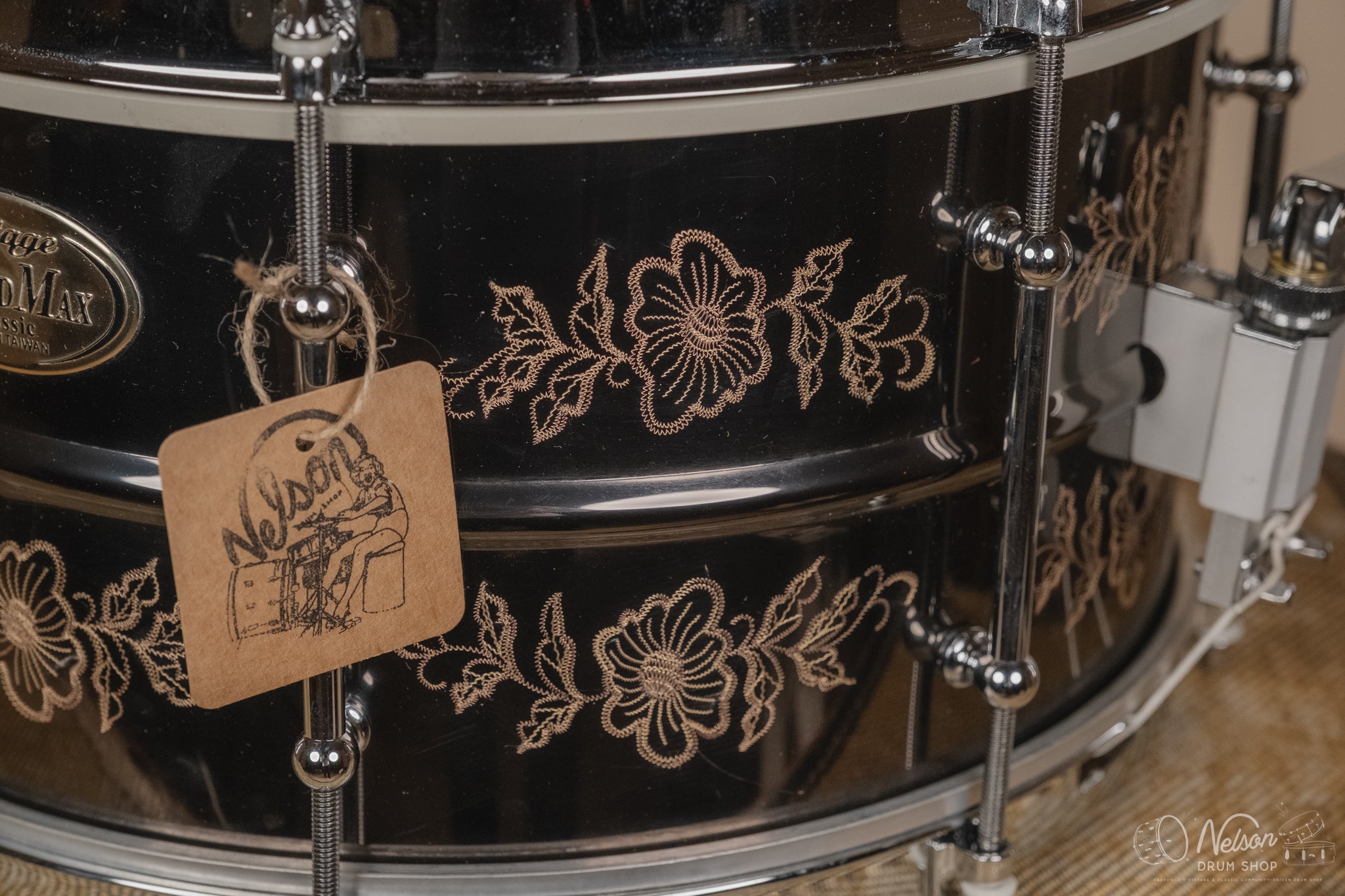 Used Worldmax Vintage Classic Black Nickel Over Brass Engraved by