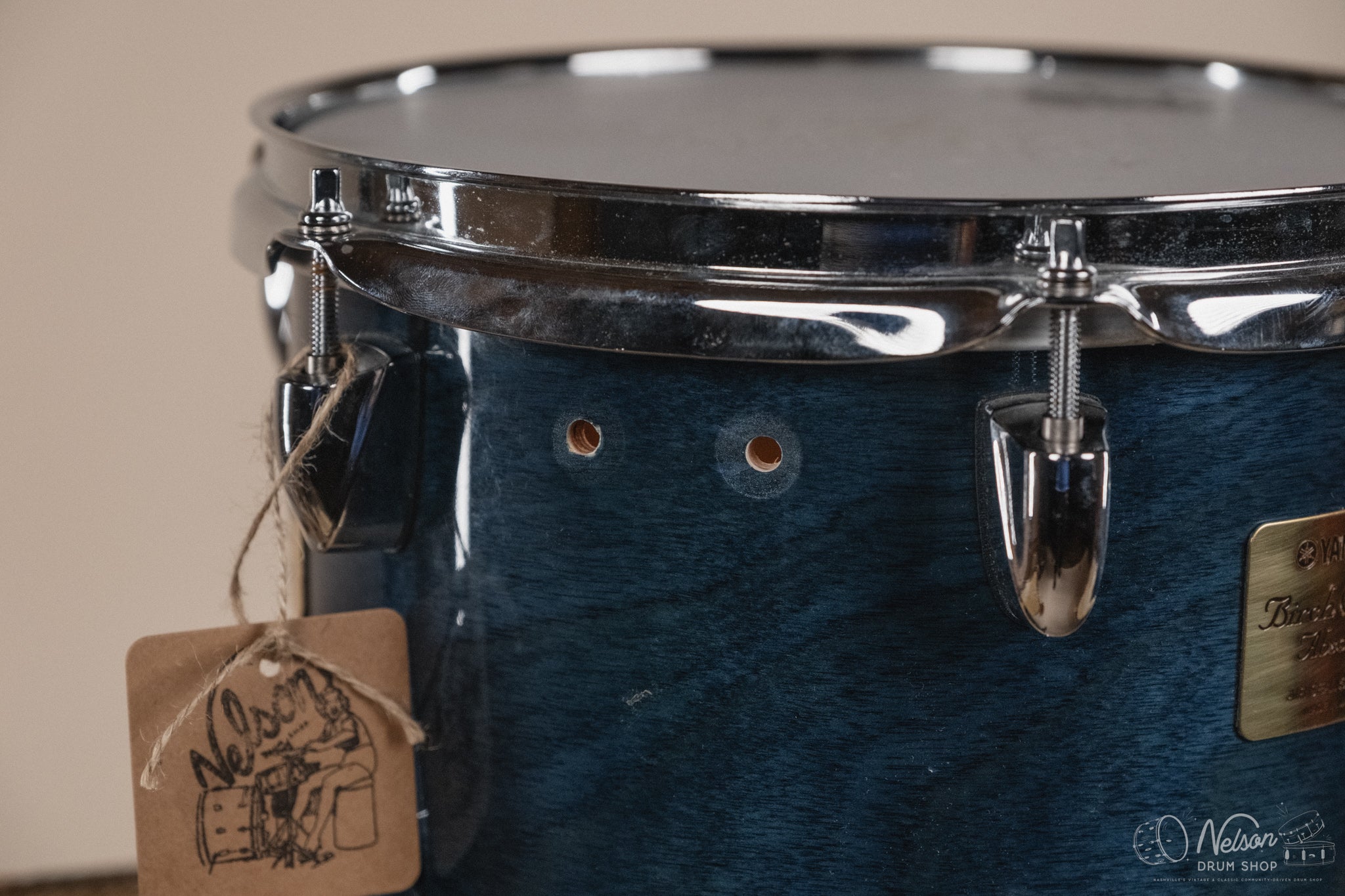 Used Yamaha Birch Custom Absolute in Sea Blue Lacquer - 7x10